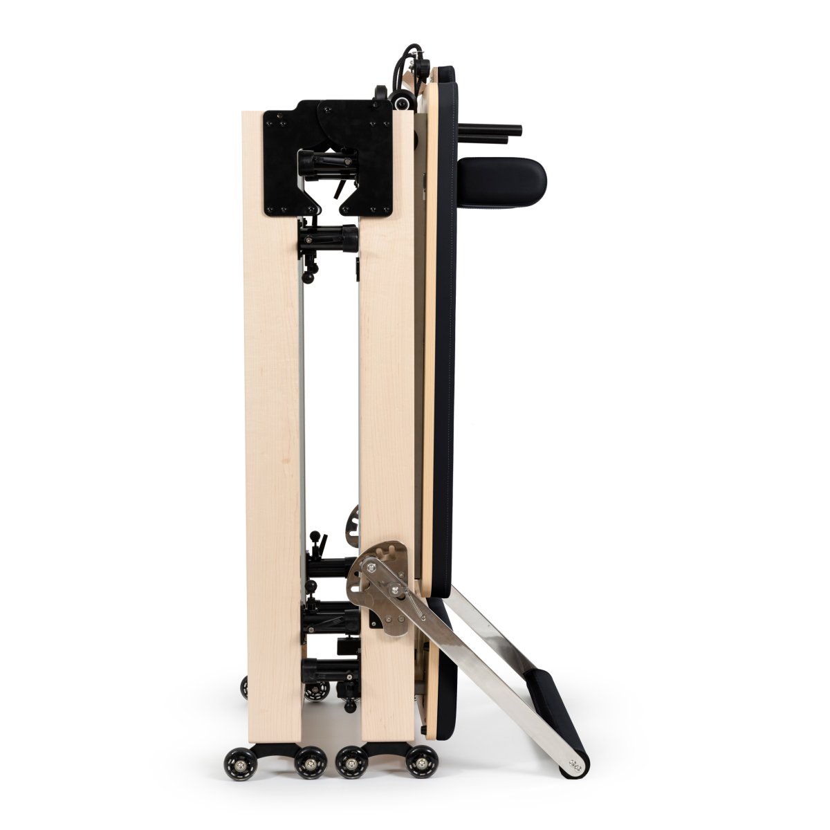 2025 Foldable Pilates Reformer Board & Ab Machine - Purple, Multi-Workout Home Gym